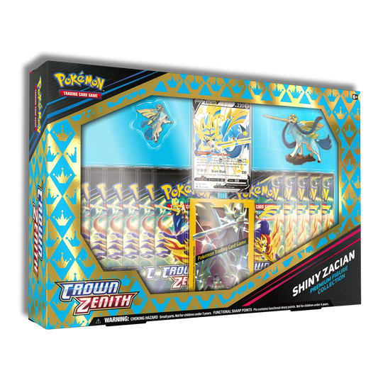 Caja Shiny Zacian con Figura - Inglés 🇬🇧